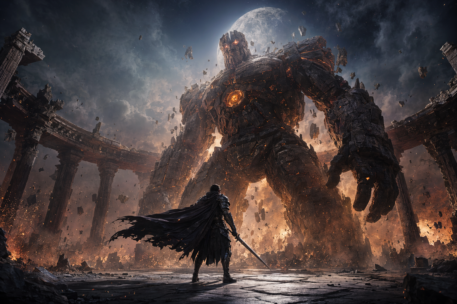 Boss Arena Key Art generated output