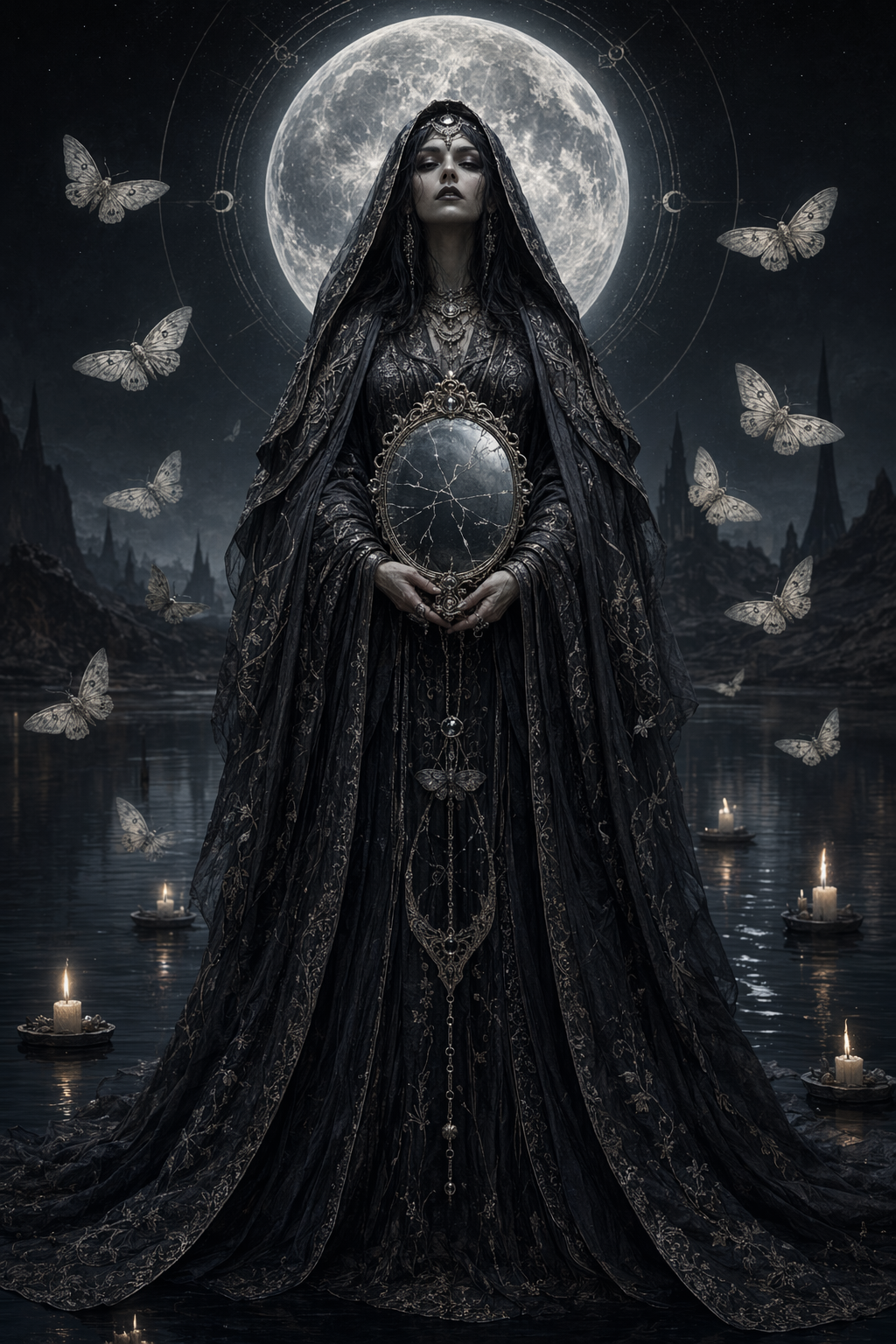 Dark Fantasy Card Art generated output