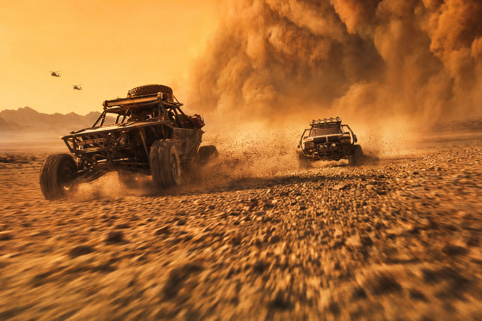 Desert Chase Frame generated output