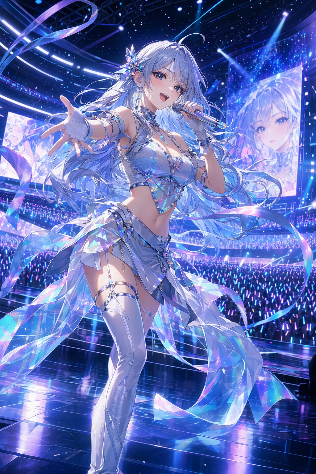 Virtual Idol Stage Poster generated output