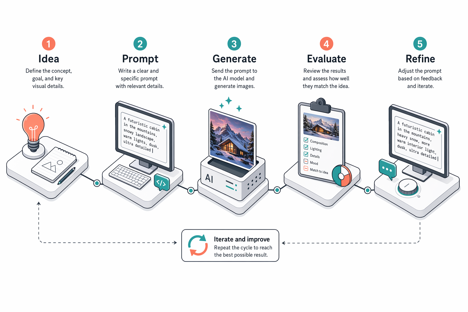 Isometric Workflow Diagram generated output