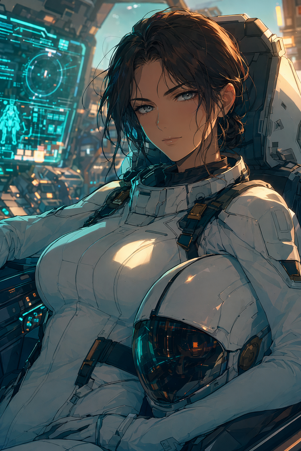 Mecha Pilot Portrait generated output